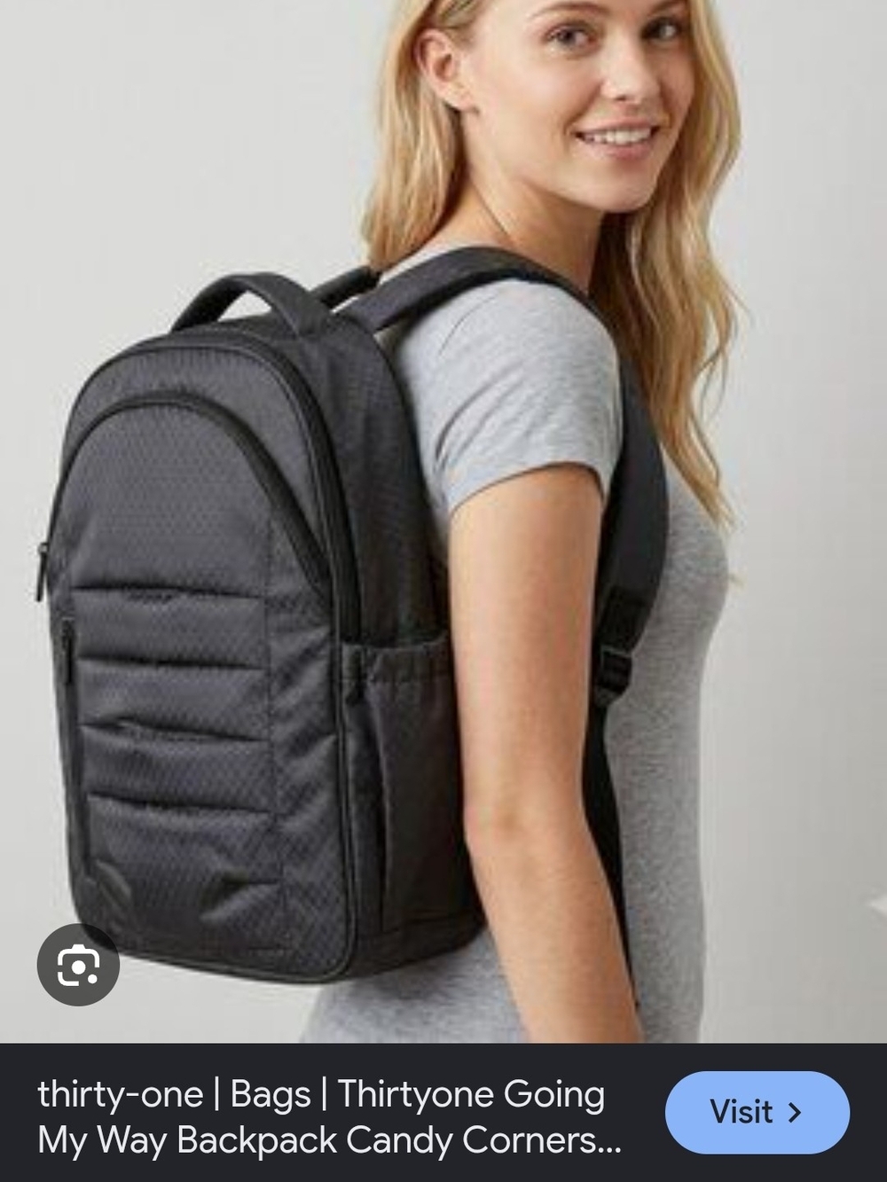Thirty One Hostess Her Black Backpack NEW!!